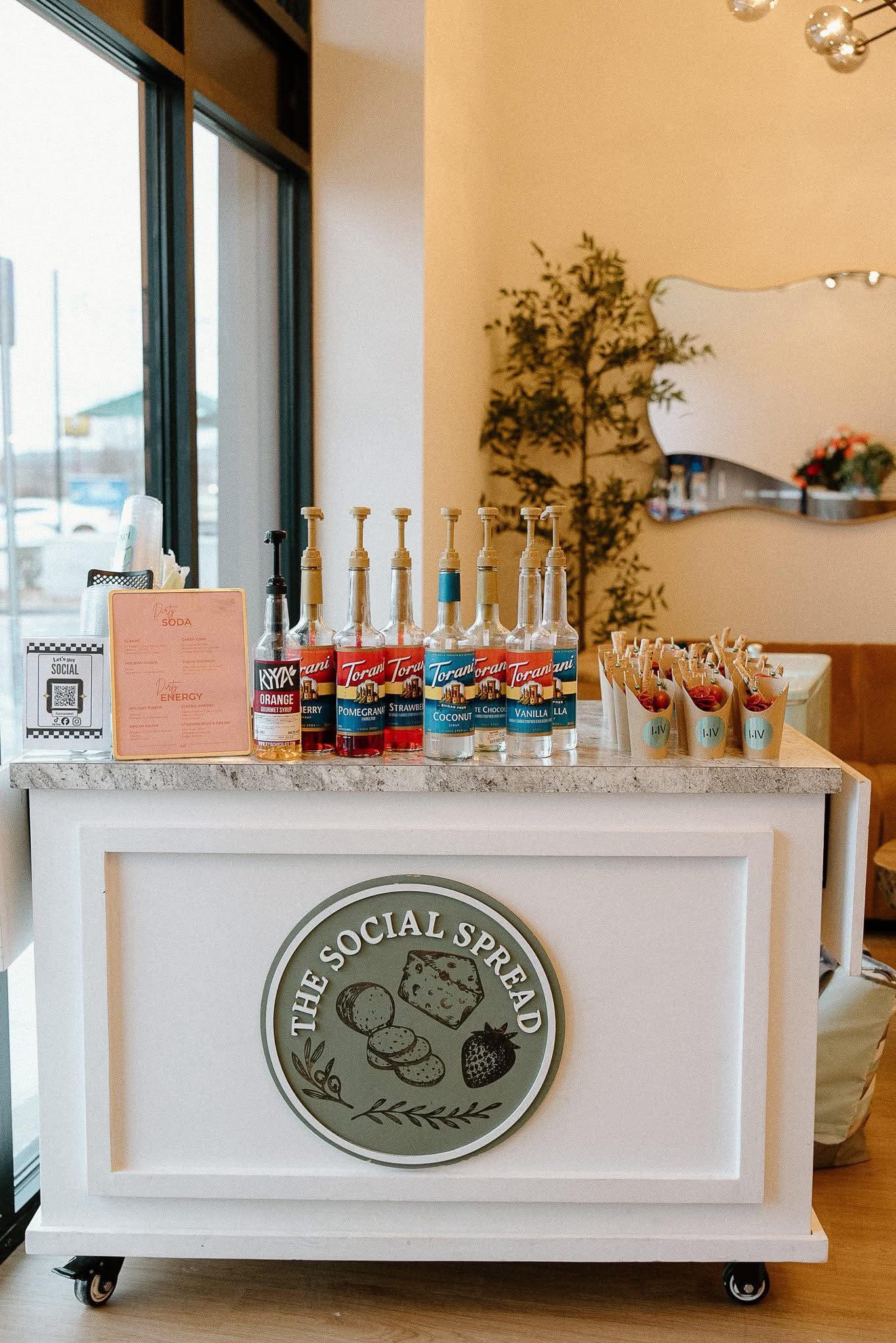 Dirty soda service from The Social Spread Cart